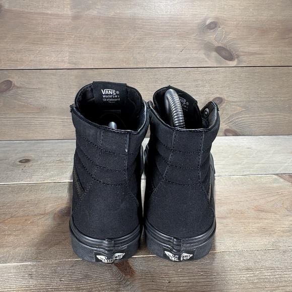 vans SK8 HI womens size 7 shoes black athletic skate sneakers - Picture 4 of 9